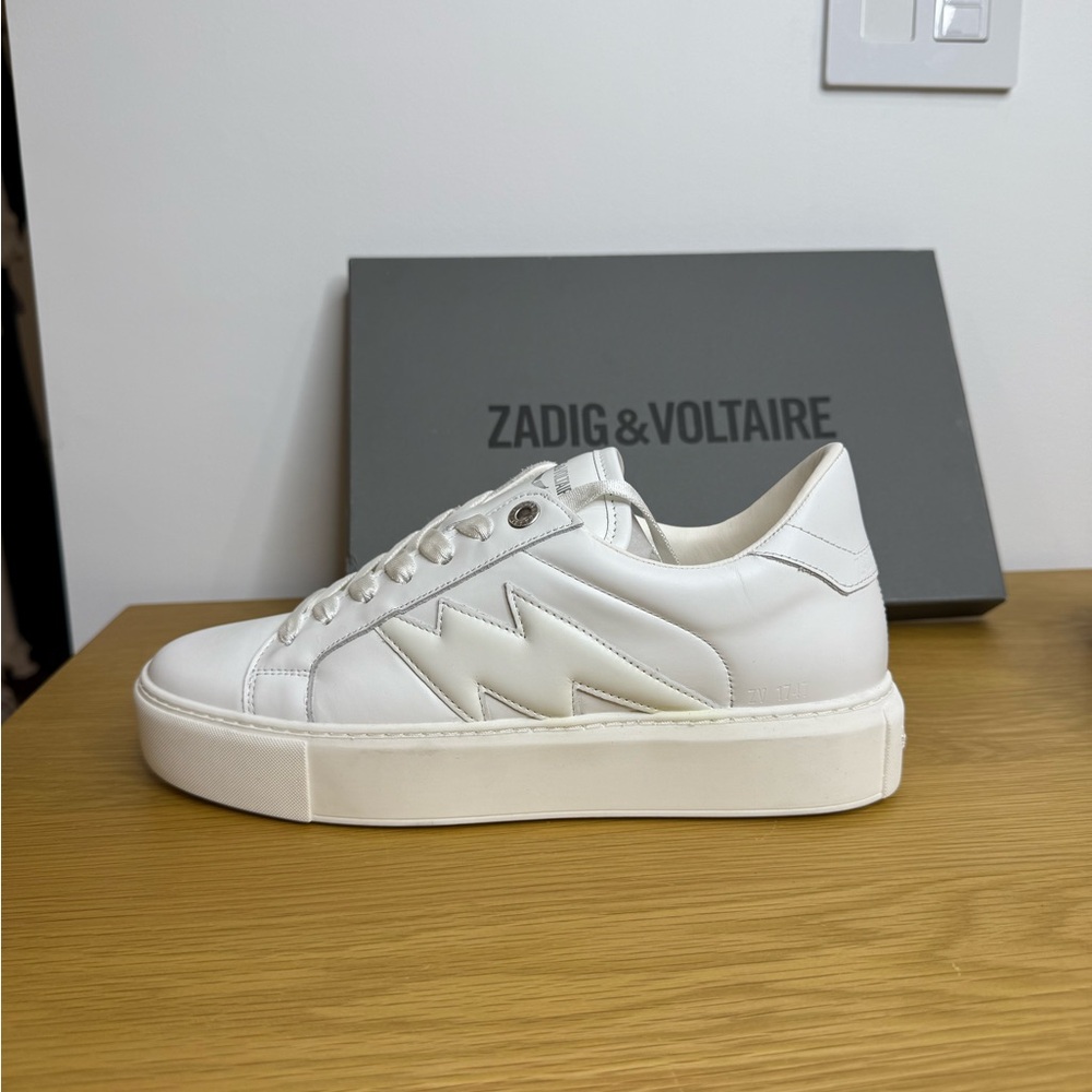 New in Box Zadig & Voltaire La Flash Low-Top Platform Sneakers SZ EU 41 / US 10 - Picture 12 of 13